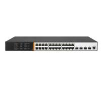 Link Switch Di Rete 24 Porte Poe 400 Watt + 4 Porte Sfp 10 Gigabit E Una Porta C