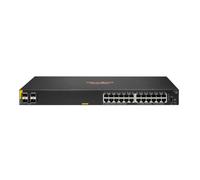 Switch di rete Aruba 6100 24G Class4 PoE 4SFP+ 370W Gestito L3 Gigabit Ethernet (10/100/1000) Supporto Power over (PoE) 1U Nero [JL677A]