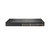 Switch di rete Hewlett Packard Enterprise Aruba 6200F 24G Class4 PoE 4SFP+ 370W Gestito L3 Gigabit Ethernet (10/100/1000) Supporto Power over (PoE) 1U Nero [JL725A#ABB]