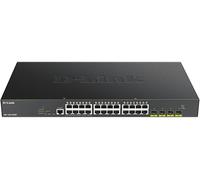 D-Link DGS-1250-28 Porte Gigabit Smart Managed PoE Switch con 10G Uplinks, Nero