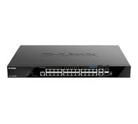D-Link DGS-1520-28MP switch di rete Gestito L3 Gigabit Ethernet (10/100/1000) Supporto Power over Ethernet (PoE) 1U Nero