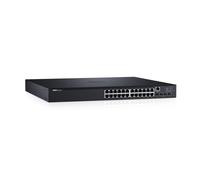 Switch di rete DELL N1524P Gestito L3 Gigabit Ethernet (10/100/1000) Supporto Power over (PoE) 1U Nero [210-AEVY]