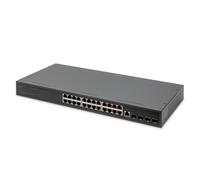 Digitus Switch 24 porte 10/100/1000 + 4SFP+ UPLINK, 19, L2+ features (24-PORT GI