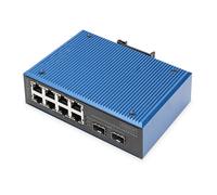 Switch di rete Digitus industriale 8+2 porte Fast Ethernet PoE [DN-651147]