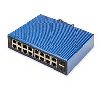 Switch di rete Digitus industriale 16+2 porte L2 gestite Gigabit Ethernet PoE [DN-651159]