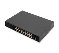 Digitus Switch PoE Fast Ethernet a 16 porte , 2 uplink Gigabit (RJ45/