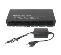 Switch di rete Fast Ethernet con doppie porte in fibra SC, supporta l'estensione di distanza di 25 km, indicatore LED per Link Act Fdx Tp Power