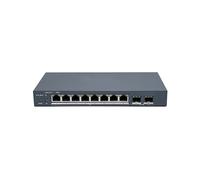 SWITCH HIKVISION SMART MANAGED POE GIGABIT L2, 8 GIGABIT RJ45 POE PORTS, 2 GIGAB