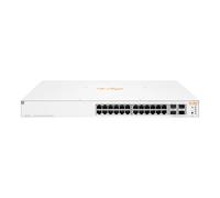 Switch di rete Aruba Instant On 1930 24G Class4 PoE 4SFP/SFP+ 370W Gestito L2+ Gigabit Ethernet (10/100/1000) Supporto Power over (PoE) 1U Bianco [JL684B]