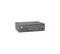 LevelOne FEP-0511 switch di rete Fast Ethernet 10/100 Supporto Power over Ethernet PoE Grigio