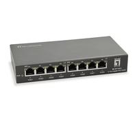 SWITCH DI RETE LEVELONE GEP-0823 - Gigabit, 8 porte RJ-45, Jack DC-ingresso, Nero