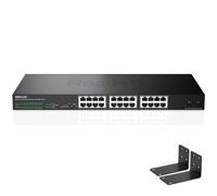 Switch di rete non gestito con 24 porte Ethernet 2.5G con 24 x 2,5 Gigabit | 2 x 10G SFP+ | Lavora con dispositivi 10-100-1000Mbps | Larghezza di banda 160G | Plug & Play | Interruttore Internet in