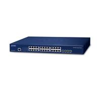 Planet Layer 3 24 porte 10/100/1000T + 4 porte 10G SFP+ Stackable, W127015532 (+ 4 porte 10G SFP+ Stackable Managed Switch (Hardware Stacking up to 8 units, HardwareBased Layer 3)