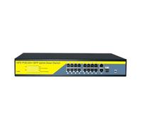 Switch di rete POE a 16 porte Switch POE Gigabit 48V Hub RJ45 Splitter LAN Switch 10/100/1000Mbps, plug and play, facile da configurare