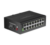 Switch di Rete, Switch Ethernet Industriale Switch Di Rete Ethernet IP40 Non Stito Gigabit 100/1000Mpbs A 16 Porte,Affidabile(100 Mbps)