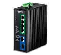 Switch di rete Trendnet 6-Port Industrial 2.5G PoE++ Non gestito Ethernet (100/1000/2500) Supporto Power over (PoE) Nero [TI-BG50611]