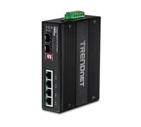 TRENDnet Switch industriale TI-UPG62 6 porte Gigabit Ultra PoE UPoE IP30 Non gestito Nero