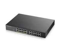 Switch di rete Zyxel GS1900-24EP Gestito L2 Gigabit Ethernet [10/100/1000] Supporto Power over [PoE] Nero (Zyxel GS1900-24 24-port GbE 12 Port PoE Smart rackmount 130 Watt) [GS1900-24EP-GB0101F]