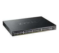 Zyxel 48-port PoE Gigabit Nebula Cloud Managed/L3 Switch di accesso, 40 x PoE+ & 10 x PoE++ @960W, 6 10G Uplink (2 Copper/4 SFP+) [XGS2220-54FP]