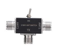 Switch di trasferimento antenna manuale LVIFLOAE DC-500MHz Splitter antenna a 2 vie per HAM Radio 1 Ingresso 2 Output 0 Interruttore di trasferimento di frequenza 50MHz SO239
