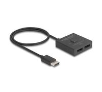Switch DisplayPort DeLock 18906 Bidirezionale 2 Porte 8K Manuale Nero
