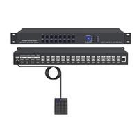 Switch/distributore USB - 8/16 Porte Sincronizzatore Controller, Splitter Per Dispositivi Di Condivisione Mouse Tastiera A 8/16 Ingressi E 4 Uscite, Per Vari Sistemi Operativi(16 Port)