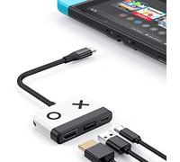 Switch Dock per Nintendo Switch OLED, 3 in 1 Switch TV Adattatore con 4K HDMI, USB 3.0 Port, Type C 65W PD, Portable Docking Station Travel per Nintendo Switch/Switch OLED