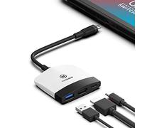Switch Dock per Nintendo Switch OLED, Hagibis - Docking station di ricarica portatile per TV con porta HDMI e USB 3.0, set base di ricambio da tipo C a HDMI, adattatore TV per MacBook Pro Air (nero