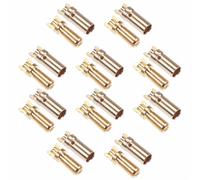 Switch Electronics 10 Coppie Connettori Bullet Banana 3,5mm Gold 25A