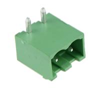 Switch Electronics 10 Pezzi Blocco Terminale Fisso 2 Vie PCB 5.08mm Verde