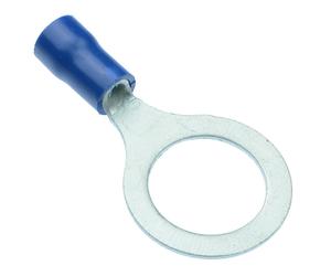 Switch Electronics 10 Pezzi Blu Connettore Crimp ad Anello Isolato 13mm