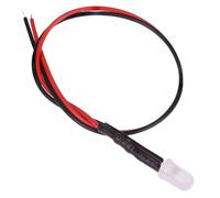 Switch Electronics 10 x LED 5mm Verde Con Cavo Lente Diffusa Bianca 12V