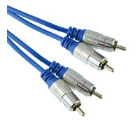 Switch Electronics 10m Oro Twin 2 RCA Cavo Audio 2xRCA Maschio-Maschio Blu Navy