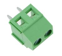 Switch Electronics 10x Blocco Terminale Fisso 2 Vie 3,81mm 10A Verde PCB a Vite
