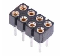 Switch Electronics 10x Presa 8 Pin Doppia Riga 2.54mm Saldatura