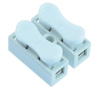 Switch Electronics 25 x Morsetto Terminale 2 Vie Push Clamp Senza Viti A Molla