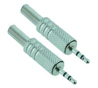 Switch Electronics 2x Connettore Audio Stereo Maschio 2.5mm Argento Saldatura
