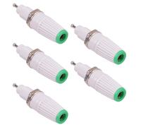 Switch Electronics 5 Pezzi Connettore Banana 4mm Presa Verde M8 Grigio