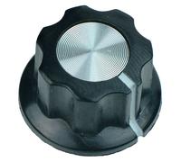 Switch Electronics 5 Pezzi Manopola MF-A01 Nera Per Albero 6mm 19.5mm