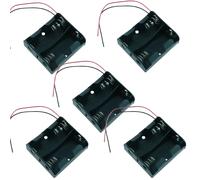 Switch Electronics 5 Pezzi Portapile Aperto Tipo C 150mm Cavi 2 Fili