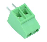 Switch Electronics 5 Pz Blocco Terminale 2 Vie 2.54mm, 6A Verde PCB