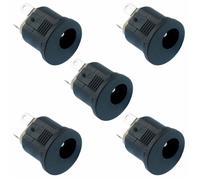 Switch Electronics 5 x 2.5mm x 5.5mm Connettore DC Push Fit da Pannello Nero