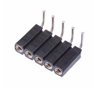 Switch Electronics 5 x 5 Pin Connettore Presa Angolo Retto SIL 2.54mm 5 Pezzi