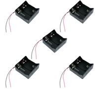 Switch Electronics 5 x Porta Batterie D con 2 Cavi 150mm Stagnati