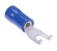 Switch Electronics 50 Terminale Crimp Filo Flangia 3.2mm Blu, In Rame Stagnato
