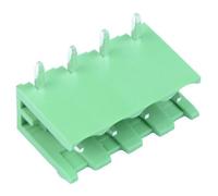 Switch Electronics 5x Blocco Terminale Fisso PCB 4 Vie Verde 5.08mm Aperto
