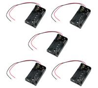 Switch Electronics 5x Porta Batterie AA Con Box 2 Fili Cavi 150mm