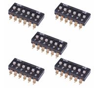 Switch Electronics 988800 DIP Switch 2.54mm 6 Vie SMD DIL 5 Pezzi