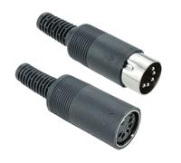 Switch Electronics 992535 Coppia Connettore DIN 5 Poli Spina Presa Saldatura
