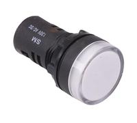 Switch Electronics Bianco Luce Spia LED Indicatore Pilota 22mm 130V
